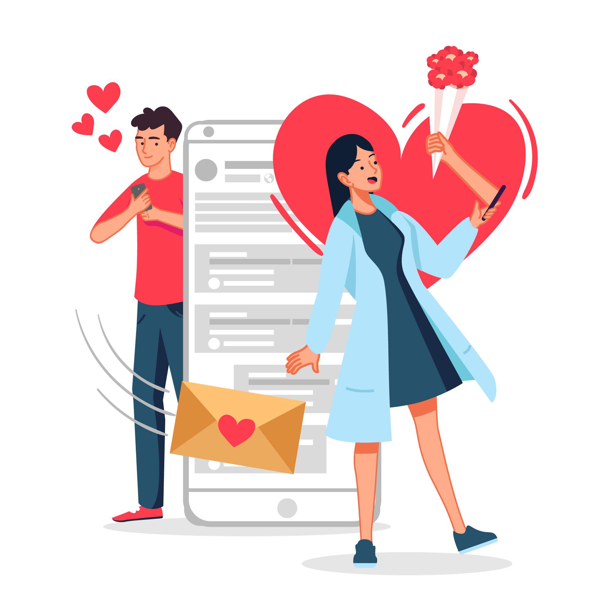 Romantic Couple Illustration